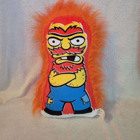 The Simpsons GROUNDSKEEPER WILLIE Plush Pillow Doll Universal Studios 14" - Picture 1 of 5